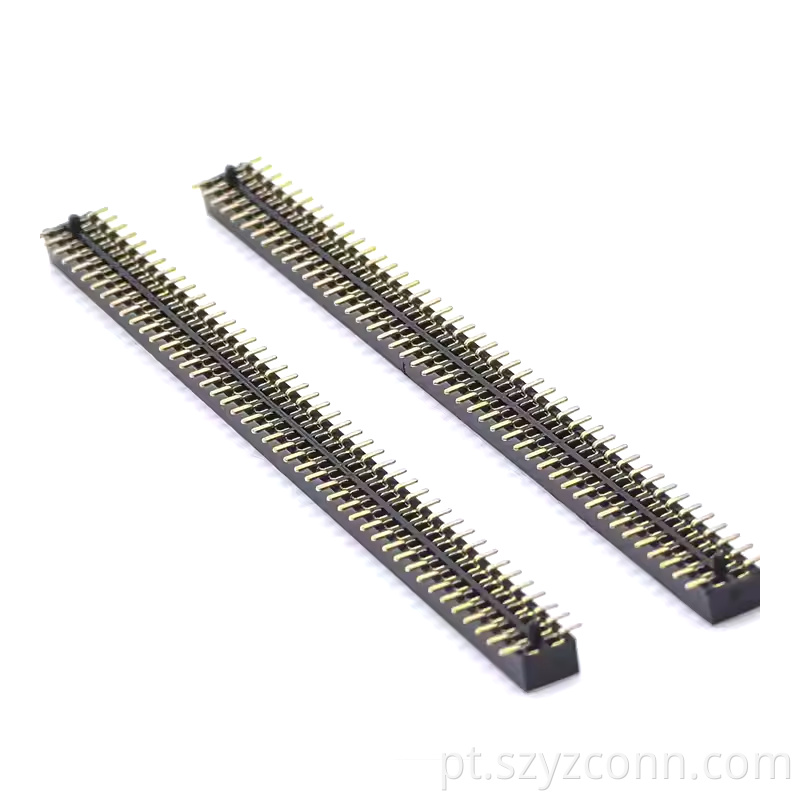 1.27mm Pitch Female Header Dual Row SMT With Inside Post H2.1mm 245P (1)